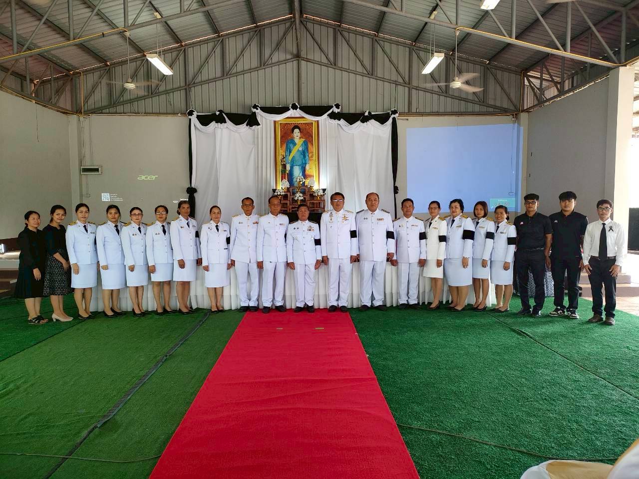 ลงนามถวายความอาลัยพระพันปีหลวง เทศบาลตำบลโคกสี